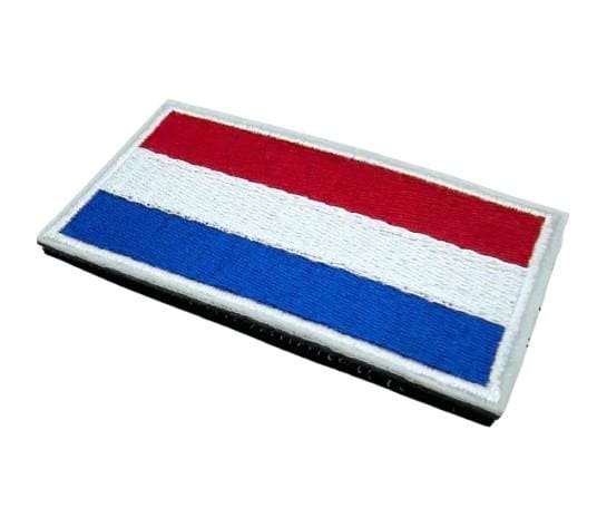Tactische patch 8 x 5 cm met rood-wit-blauw ontwerp