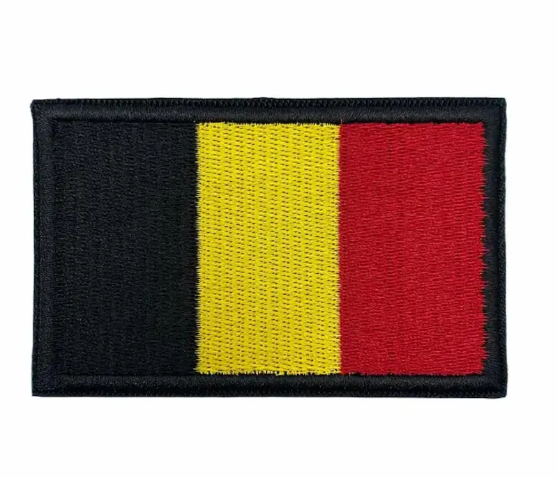 Patch Belgische Vlag – Velcro Klittenband – 8 x 5 cm