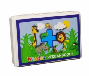 Mini EHBO Doos voor Kinderen – Compacte Kinderverbanddoos met Jungle Sticker – Sanaplast