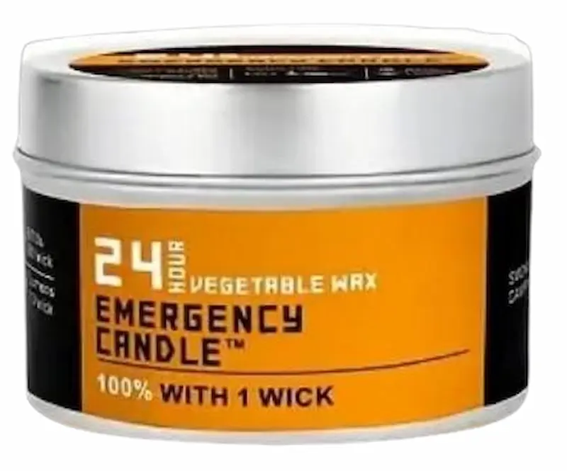 Noodkaars – 12 Uur Brandtijd – Compacte Kaars van Natuurlijke Sojawas