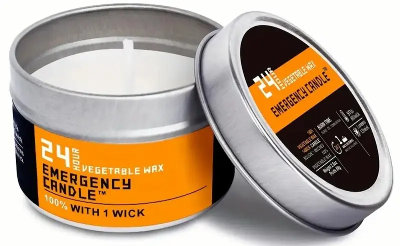 Noodkaars – 12 Uur Brandtijd – Compacte Kaars van Natuurlijke Sojawas - Afbeelding 2