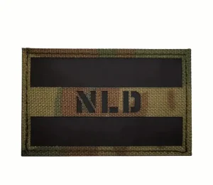 Patch – NLD Camouflage – Nederlandse Tactische Patch met Klittenband – 8x5 cm