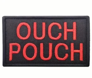 Ouch Pouch Patch – Humoristisch – Velcro Klittenband – 8 x 5 cm