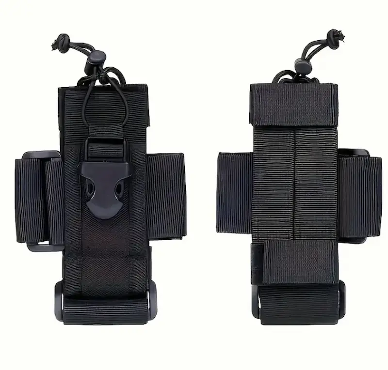 Portofoon Houder – Zwart – Verstelbaar & MOLLE-compatibel voor Tactisch Gebruik - Afbeelding 2