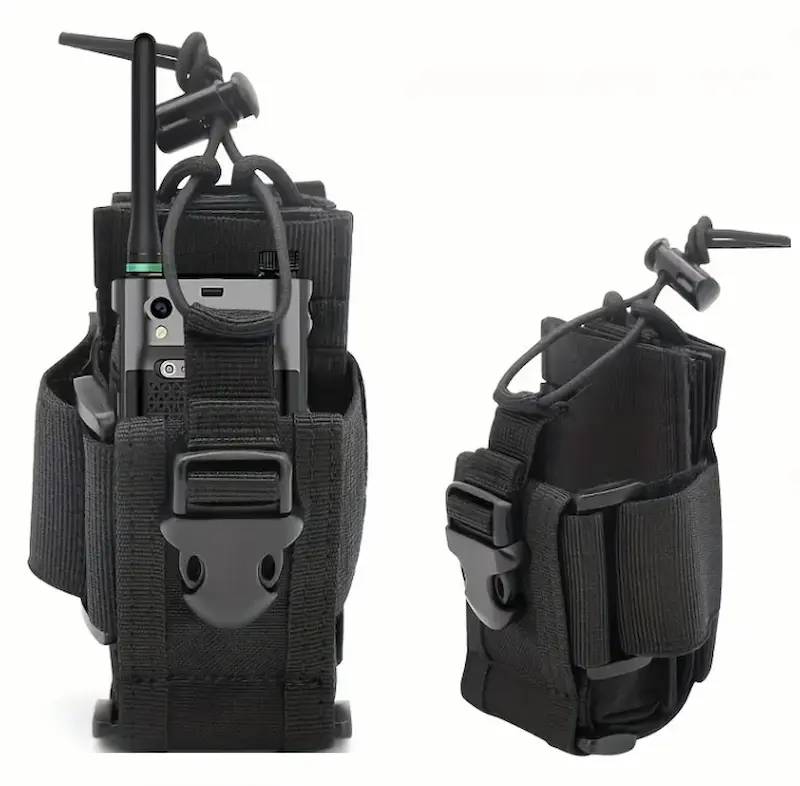 Portofoon Houder – Zwart – Verstelbaar & MOLLE-compatibel voor Tactisch Gebruik - Afbeelding 3