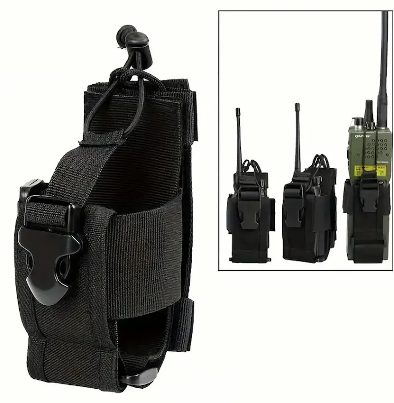Portofoon Houder – Zwart – Verstelbaar & MOLLE-compatibel voor Tactisch Gebruik - Afbeelding 4