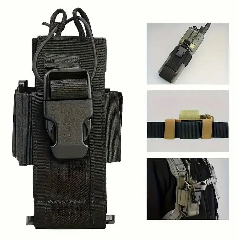 Portofoon Houder – Zwart – Verstelbaar & MOLLE-compatibel voor Tactisch Gebruik - Afbeelding 5