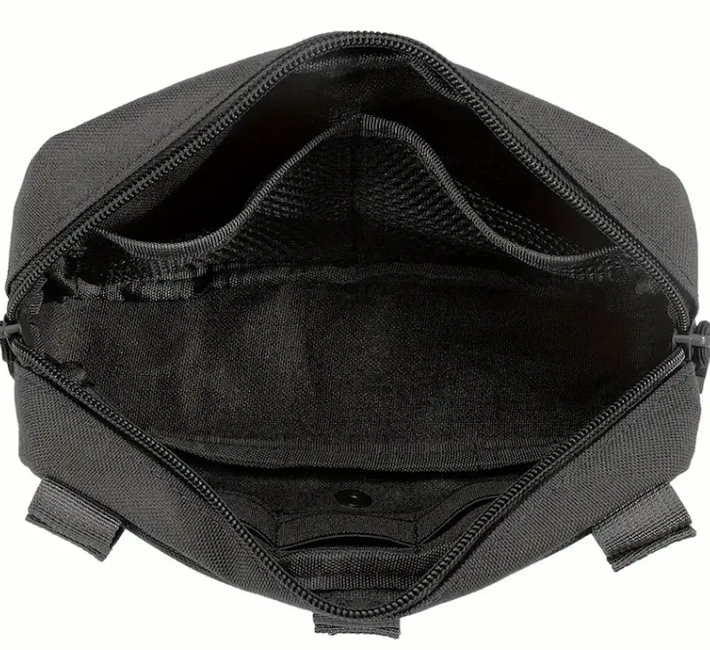 Tactische Admin Pouch – Zwart – MOLLE Compatible – 21x12x6 cm – Elastische Lussen & Ritsvak - Afbeelding 2