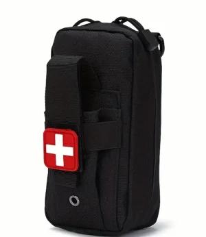 Tactische IFAK Pouch – Zwart – MOLLE Compatible – Met Tourniquet- & Schaarhouder