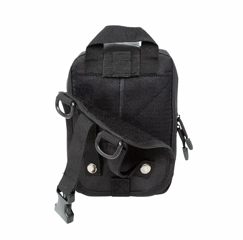 Tactische MOLLE Pouch – Rip-Away EHBO/Tool Kit – Zwart met Rood Kruis - Afbeelding 2
