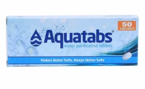 Aquatabs Waterzuiveringstabletten – 50 stuks – Voor veilig drinkwater onderweg