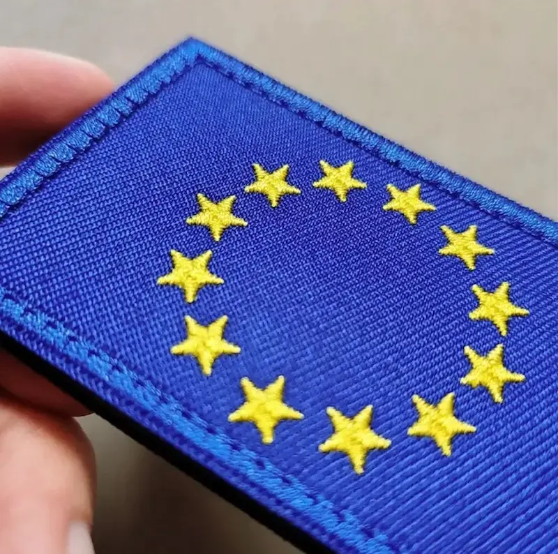 Patch Europese Unie – velcro klittenband – geborduurd