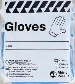 blauwe nitril handschoenen 1 paar voor EHBO