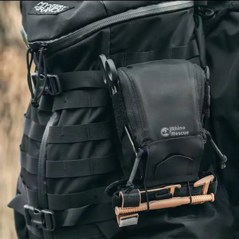 Rhino Rescue Individual EDC Kit – Compacte Persoonlijke EHBO-set (Zwart/Bruin) - Afbeelding 3