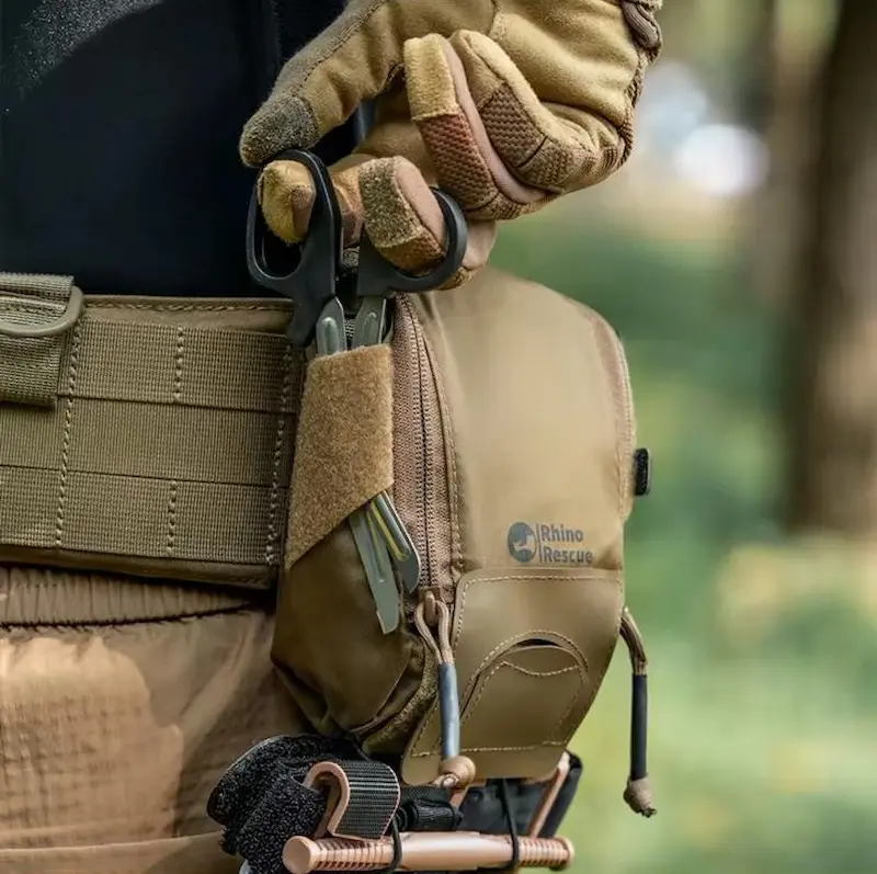 Rhino Rescue Individual EDC Kit – Compacte Persoonlijke EHBO-set (Zwart/Bruin) - Afbeelding 5