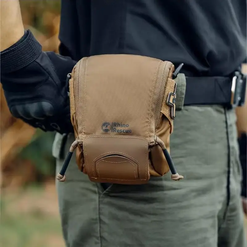 Rhino Rescue Individual EDC Kit – Compacte Persoonlijke EHBO-set (Zwart/Bruin) - Afbeelding 6