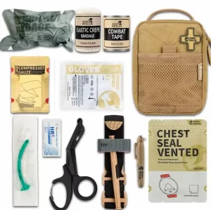 rhino rescue emt trauma kit tan pouch